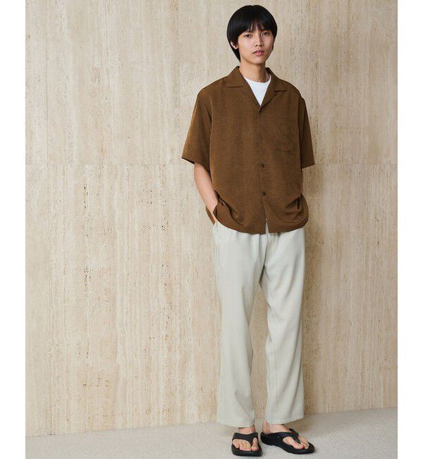 UNITED ARROWS green label relaxing「スラブ オープンカラー 半袖 シャツ」|シャツ・ブラウス|