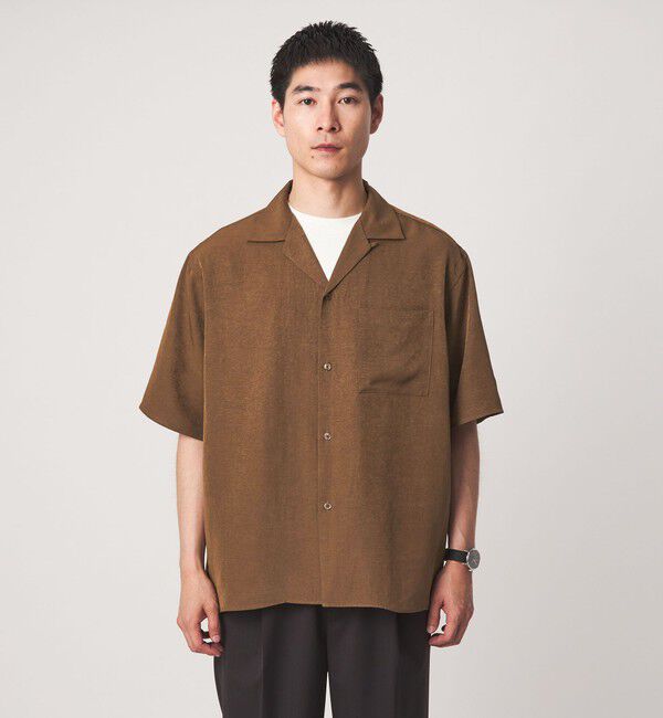 UNITED ARROWS green label relaxing「スラブ オープンカラー 半袖 シャツ」|シャツ・ブラウス|