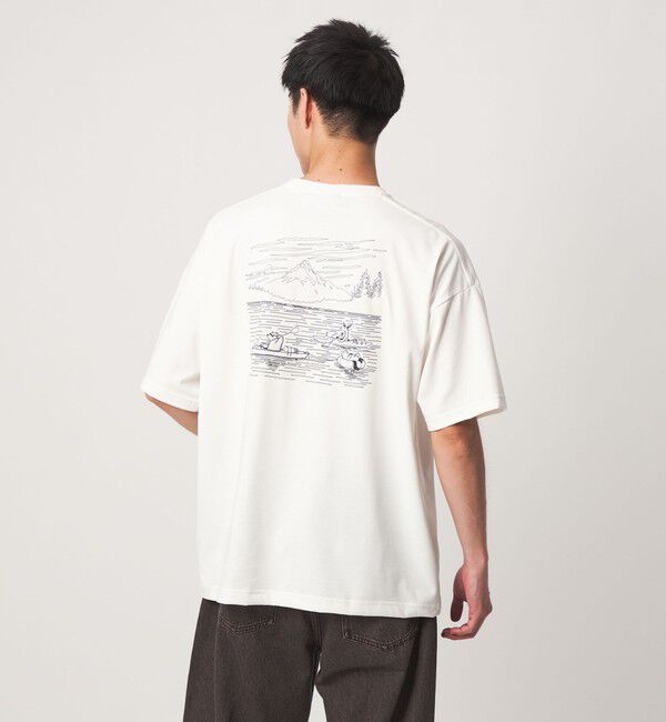 UNITED ARROWS green label relaxing「【別注】＜Columbia＞GLR Jonas グラフィック 半袖 Tシャツ」|Tシャツ・カットソー|WHITE
