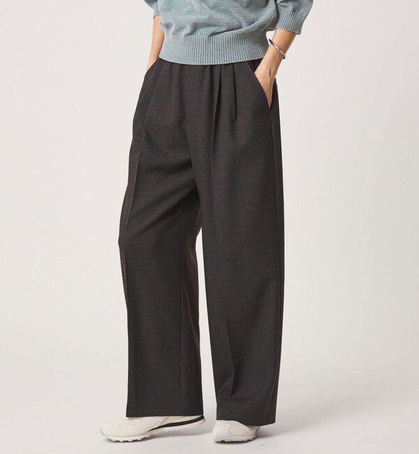 UNITED ARROWS green label relaxing「ニーハイワイドパンツ マシンウォッシャブル ストレッチ 帯電防止」|その他|その他2