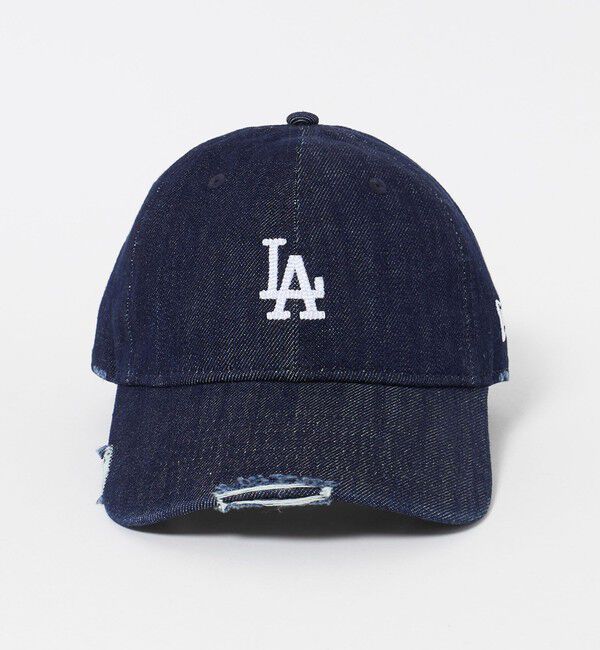UNITED ARROWS green label relaxing「【別注】＜NEW ERA＞9TWENTY ダメージ デニム LA キャップ ネイビー」|キャップ・キャスケット|