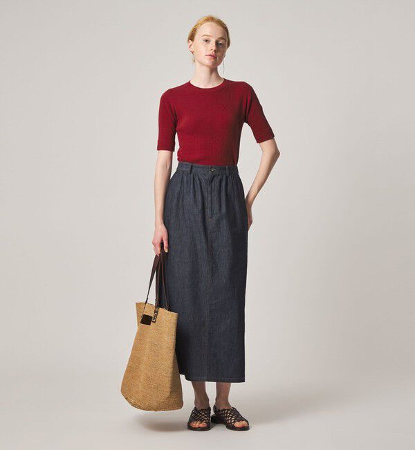 STEVEN ALAN「＜Steven Alan＞リブ プルオーバー ニット」|ニット・セーター|