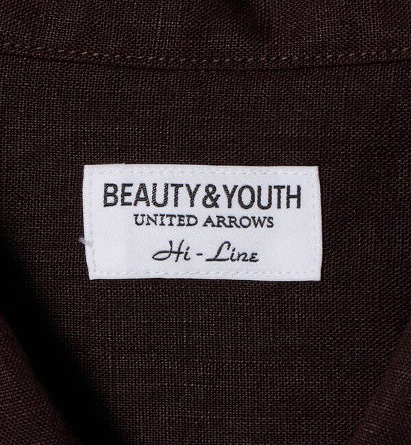 BEAUTY&YOUTH UNITED ARROWS「HI-LINE シュリンク リネン ハーフ スリーブ シャツ」|シャツ・ブラウス|
