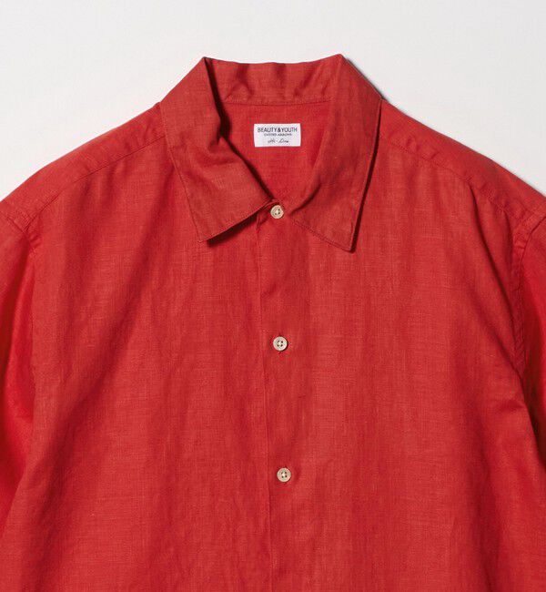 BEAUTY&YOUTH UNITED ARROWS「HI-LINE シュリンク リネン ハーフ スリーブ シャツ」|シャツ・ブラウス|