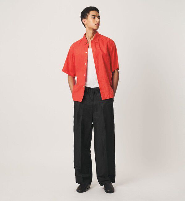 BEAUTY&YOUTH UNITED ARROWS「HI-LINE シュリンク リネン ハーフ スリーブ シャツ」|シャツ・ブラウス|