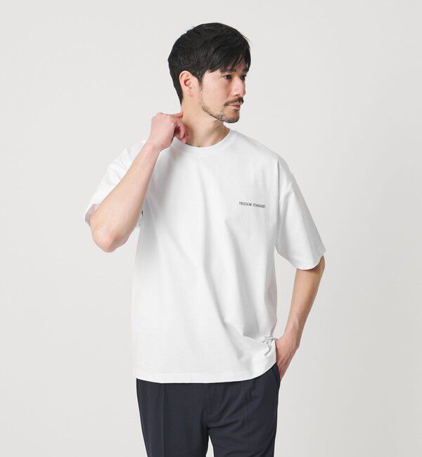 BEAUTY&YOUTH UNITED ARROWS「【WEB限定 WARDROBE SMART】リラックステーパード クール Tシャツ【抗菌防臭・接触冷感】」|Tシャツ・カットソー|