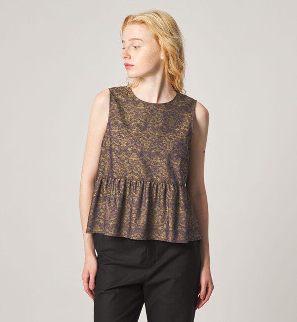 STEVEN ALAN「＜Steven Alan＞ジャガード タンクトップ ブラウス」|シャツ・ブラウス|MD.BROWN