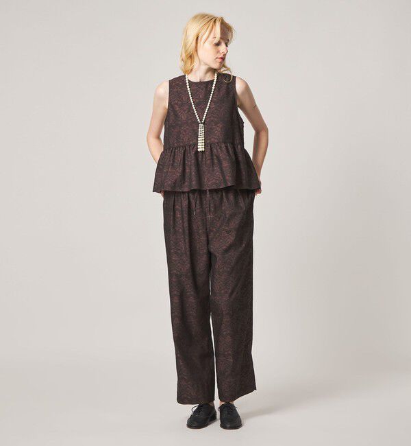STEVEN ALAN「＜Steven Alan＞ジャガード タンクトップ ブラウス」|シャツ・ブラウス|