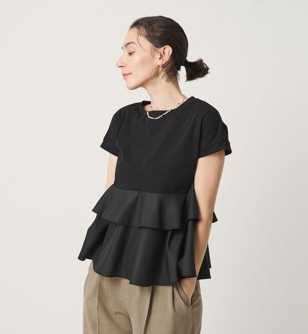BEAUTY&YOUTH UNITED ARROWS「【WEB限定】ペプラム ショートスリーブプルオーバー」|Tシャツ・カットソー|