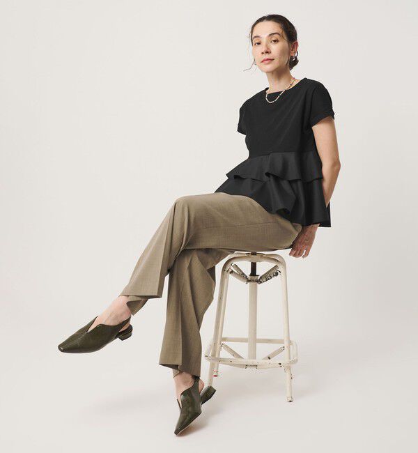 BEAUTY&YOUTH UNITED ARROWS「【WEB限定】ペプラム ショートスリーブプルオーバー」|Tシャツ・カットソー|