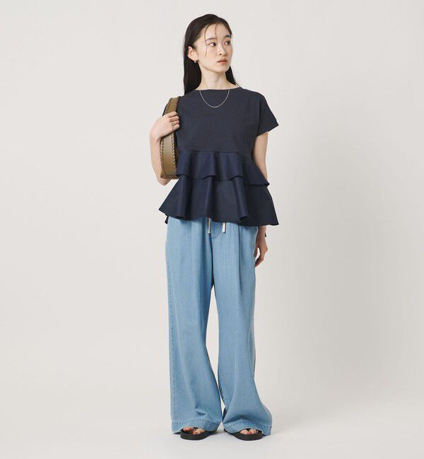BEAUTY&YOUTH UNITED ARROWS「【WEB限定】ペプラム ショートスリーブプルオーバー」|Tシャツ・カットソー|