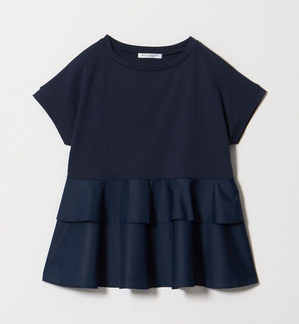 BEAUTY&YOUTH UNITED ARROWS「【WEB限定】ペプラム ショートスリーブプルオーバー」|Tシャツ・カットソー|