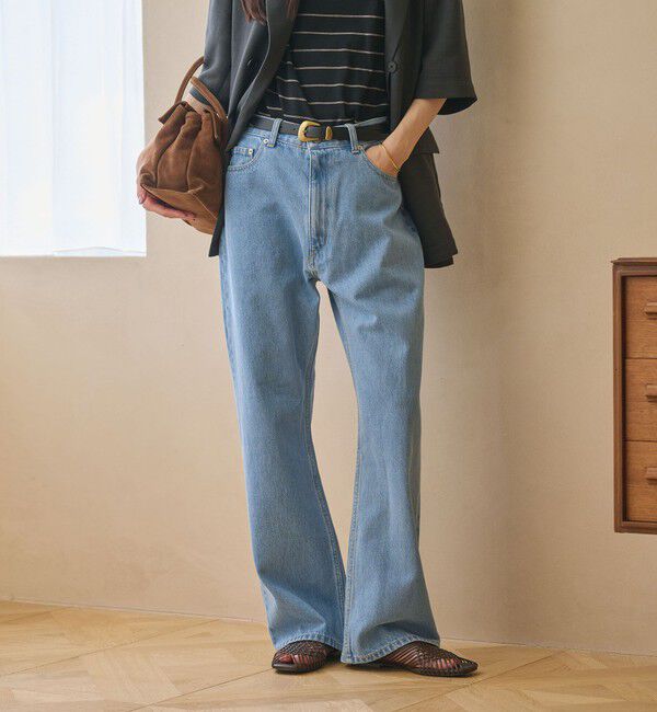 BEAUTY&YOUTH UNITED ARROWS「【WEB限定】ワイドフレア デニムパンツ ウォッシャブル」|デニム|LT.BLUE