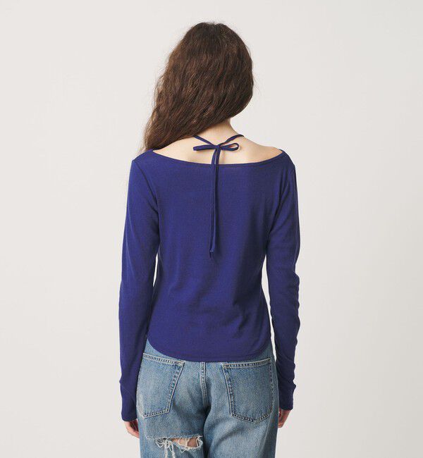 ATTISESSION「＜ATTISESSION＞コットンカシミヤ ホルターネックカットソー」|Tシャツ・カットソー|