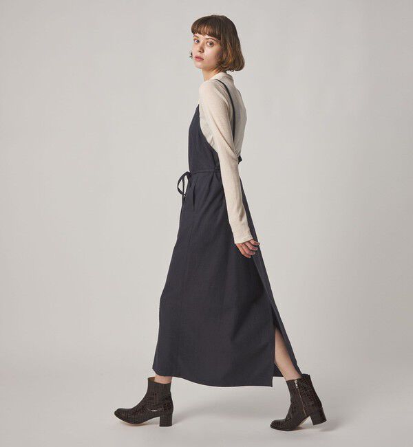 STEVEN ALAN「＜Steven Alan＞ヘリンボーン ツイードライク エプロン ワンピース」|ワンピース|