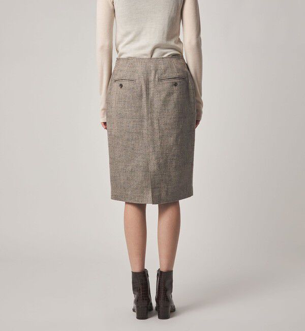 STEVEN ALAN「＜Steven Alan＞ヘリンボーン ツイード ライク ペンシルスカート」|スカート|