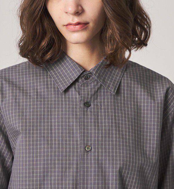 STEVEN ALAN「＜Steven Alan＞コットン ミニ チェック シャツ」|シャツ・ブラウス|