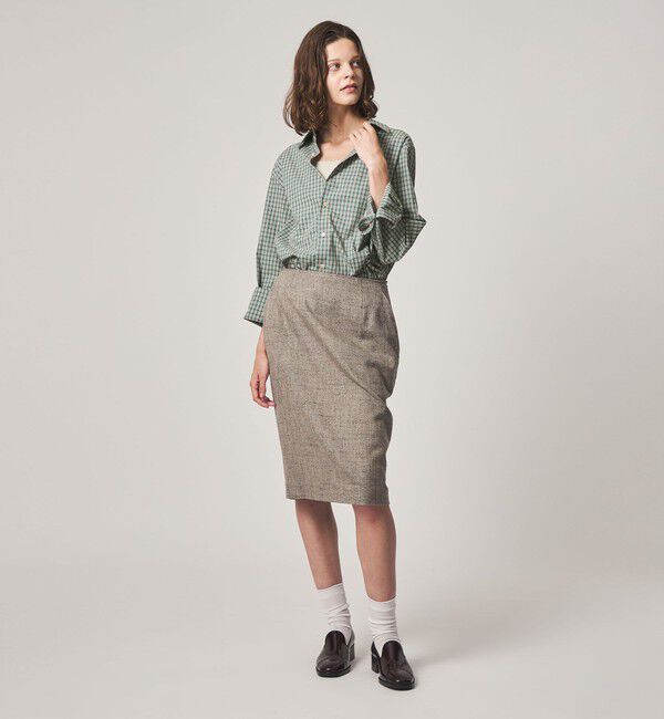 STEVEN ALAN「＜Steven Alan＞コットン ミニ チェック シャツ」|シャツ・ブラウス|