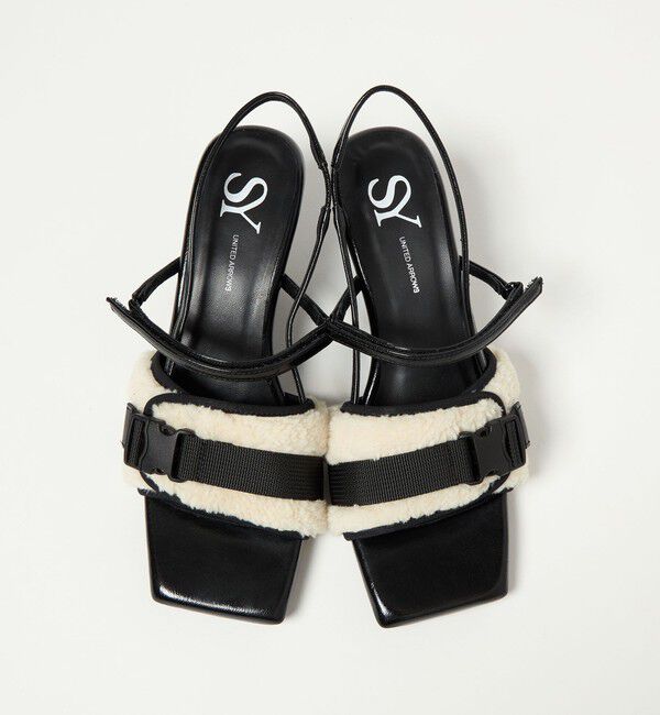 ODETTE E ODILE「＜SY＞ボア ウェッジバックベルト サンダル60&uarr;」|サンダル|