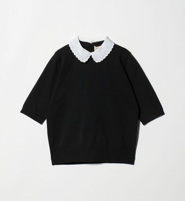 UNITED ARROWS「レディー フラワー ビジュー ニット」|ニット・セーター|