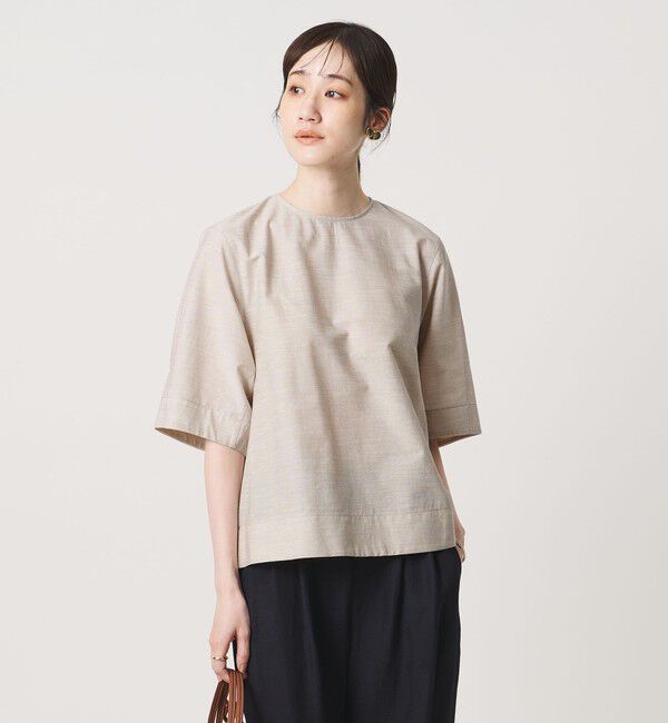 UNITED ARROWS「トリコット ジャージー フォーム Tシャツ」|Tシャツ・カットソー|NATURAL