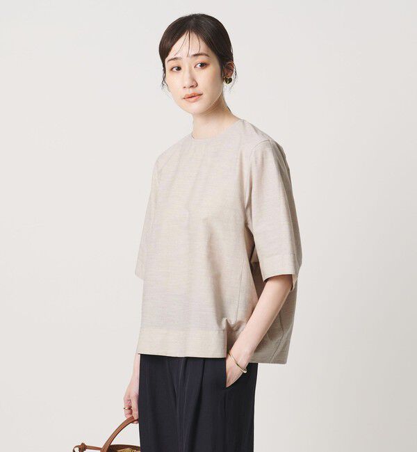 UNITED ARROWS「トリコット ジャージー フォーム Tシャツ」|Tシャツ・カットソー|