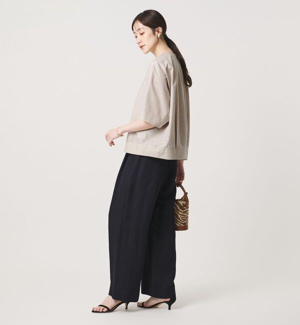 UNITED ARROWS「トリコット ジャージー フォーム Tシャツ」|Tシャツ・カットソー|