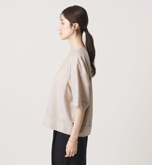 UNITED ARROWS「トリコット ジャージー フォーム Tシャツ」|Tシャツ・カットソー|