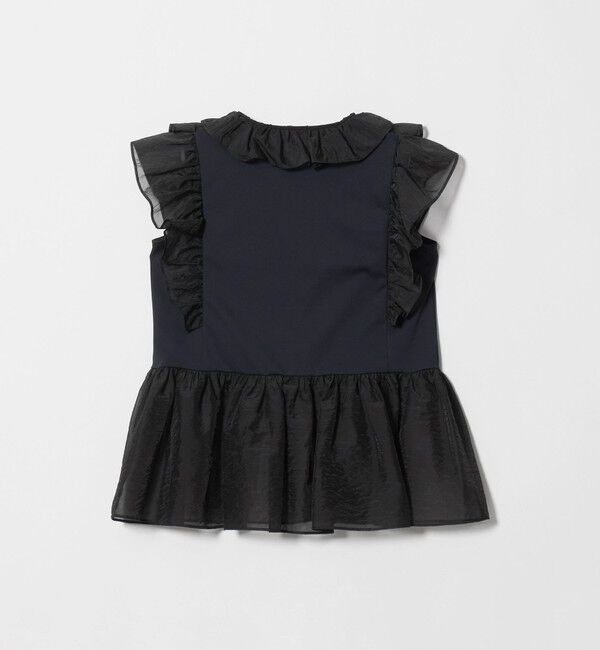 UNITED ARROWS「レディー フリル チュール カットソー ‐ウォッシャブル‐」|Tシャツ・カットソー|