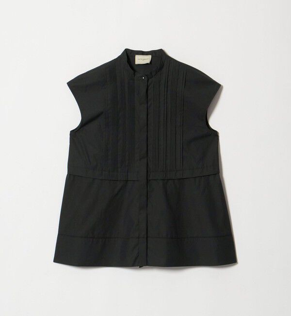 UNITED ARROWS「シルキー ピンタック フレンチスリーブ ブラウス ‐ウォッシャブル‐」|シャツ・ブラウス|