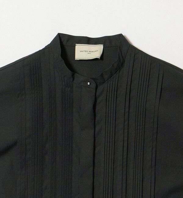 UNITED ARROWS「シルキー ピンタック フレンチスリーブ ブラウス ‐ウォッシャブル‐」|シャツ・ブラウス|