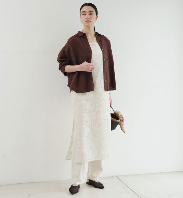UNITED ARROWS green label relaxing「［size SHORTあり］リネンバランスシャツ」|シャツ・ブラウス|