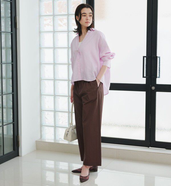 UNITED ARROWS green label relaxing「［size SHORTあり］リネンバランスシャツ」|シャツ・ブラウス|
