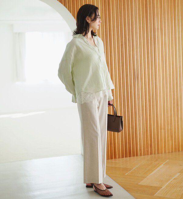 UNITED ARROWS green label relaxing「［size SHORTあり］リネンバランスシャツ」|シャツ・ブラウス|