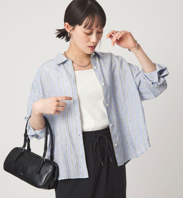 UNITED ARROWS green label relaxing「［size SHORTあり］リネンバランスシャツ」|シャツ・ブラウス|その他1