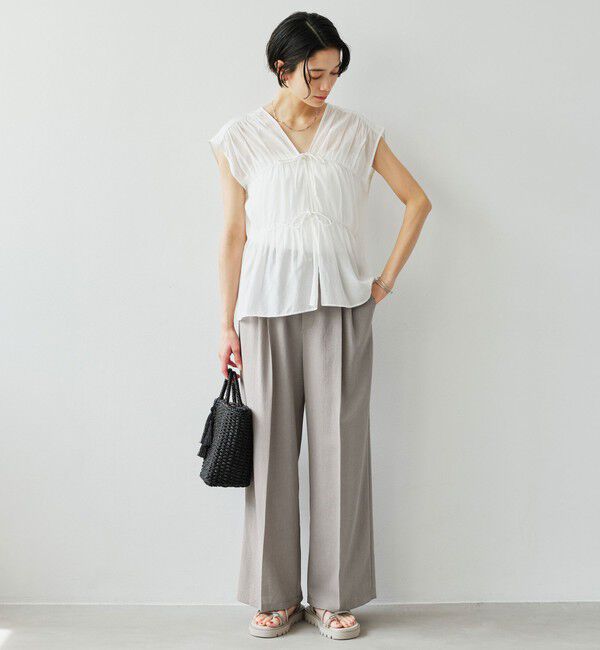 UNITED ARROWS green label relaxing「ドライクロス ニーハイワイド マシンウォッシャブル ストレッチ 吸水速乾 通気性」|その他|