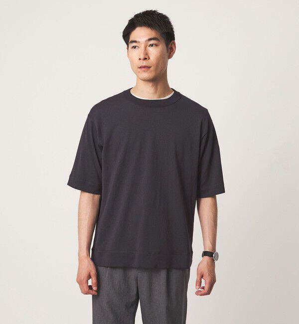 UNITED ARROWS green label relaxing「遮熱 半袖 Tシャツ -マシンウォッシャブル・UVカット・接触冷感・遮熱-」|Tシャツ・カットソー|DK.GRAY