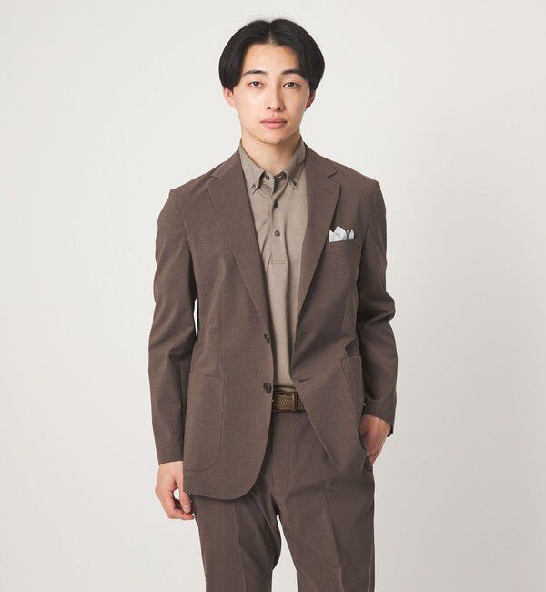 UNITED ARROWS green label relaxing「コットン ポリエステル ジャカード ナロー ボタンダウン ポロシャツ」|ポロシャツ|