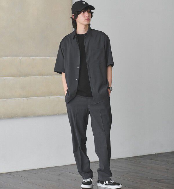 UNITED ARROWS green label relaxing「ポリエステル ドビー ジャストルーズ 半袖 シャツ -接触冷感・吸水速乾・ストレッチ-」|シャツ・ブラウス|