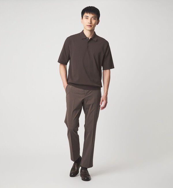 UNITED ARROWS green label relaxing「A+ プレーン 18G 半袖ニット ポロシャツ -ウォッシャブル-」|ポロシャツ|