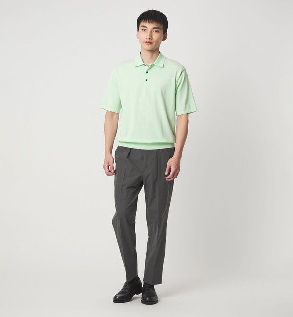 UNITED ARROWS green label relaxing「A+ プレーン 18G 半袖ニット ポロシャツ -ウォッシャブル-」|ポロシャツ|