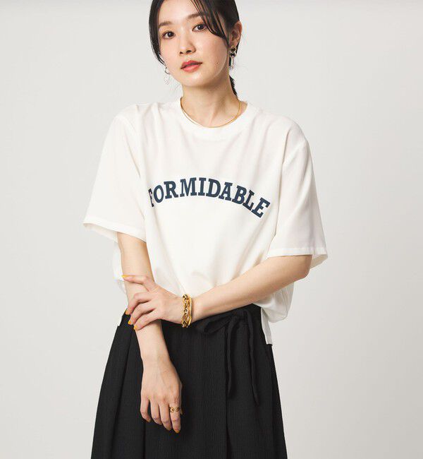 UNITED ARROWS green label relaxing「【WEB限定】＜at ease＞ジョーゼット プリント カットソー  吸水速乾」|Tシャツ・カットソー|
