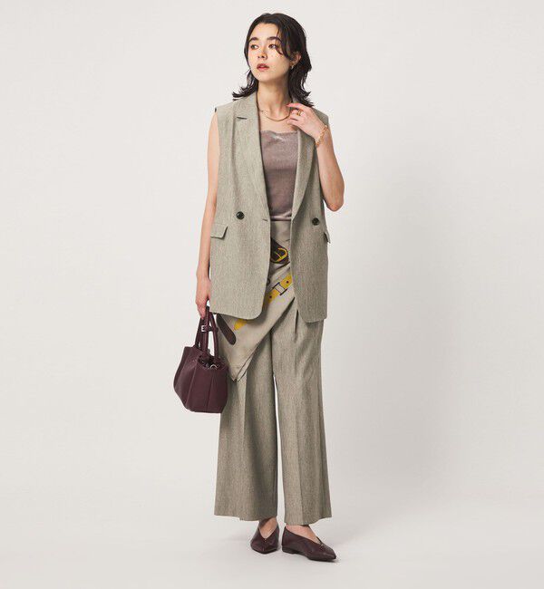 UNITED ARROWS green label relaxing「ツイードライク ジレ マシンウォッシャブル 帯電防止 」|ベスト・ジレ|