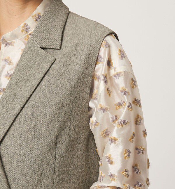 UNITED ARROWS green label relaxing「ツイードライク ジレ マシンウォッシャブル 帯電防止 」|ベスト・ジレ|