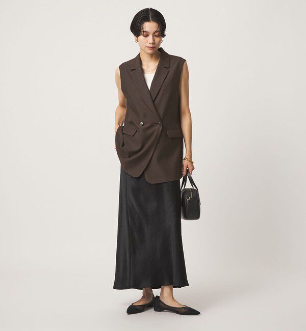 UNITED ARROWS green label relaxing「ツイードライク ジレ マシンウォッシャブル 帯電防止 」|ベスト・ジレ|