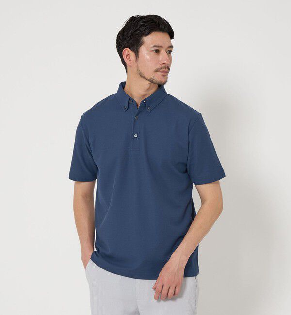 BEAUTY&YOUTH UNITED ARROWS「【WEB限定 WARDROBE SMART】ステイ クリーン ピケ BD ポロシャツ【抗菌防臭】」|ポロシャツ|ROYAL