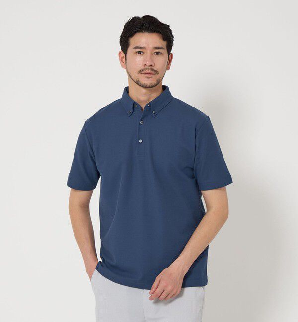 BEAUTY&YOUTH UNITED ARROWS「【WEB限定 WARDROBE SMART】ステイ クリーン ピケ BD ポロシャツ【抗菌防臭】」|ポロシャツ|