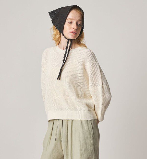 STEVEN ALAN「＜Steven Alan＞コットン リブ プルオーバー ニット」|ニット・セーター|