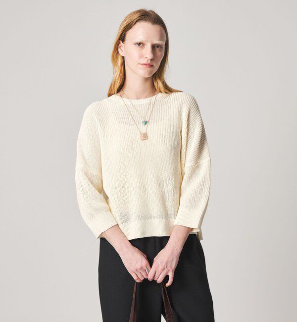 STEVEN ALAN「＜Steven Alan＞コットン リブ プルオーバー ニット」|ニット・セーター|