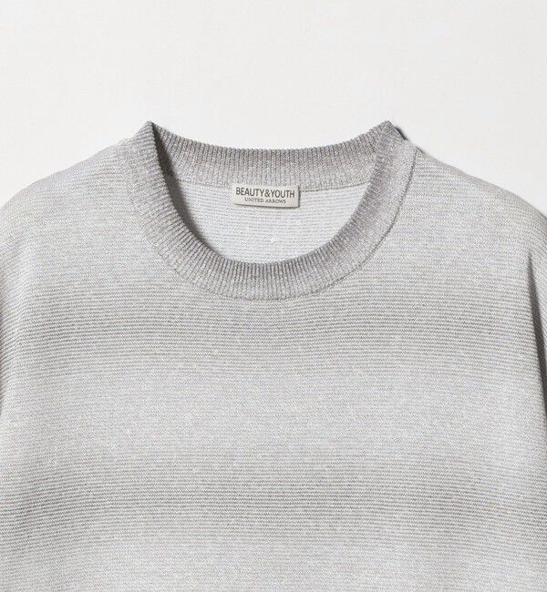 BEAUTY&YOUTH UNITED ARROWS「シアー オンブレ ボーダー クルーネック Tシャツ ウォッシャブル」|ニット・セーター|